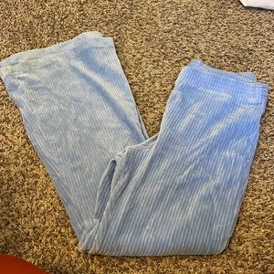 Flared velvet lounge pants